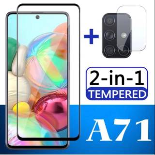 SAMSUNG 鋼化玻璃三星 A71 鋼化玻璃相機三星 A71 2in1 SC