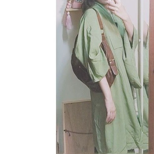 Vintage 古著中古孤品和服 綠野 全新無瑕和服羽織道行外披 蝦皮購物