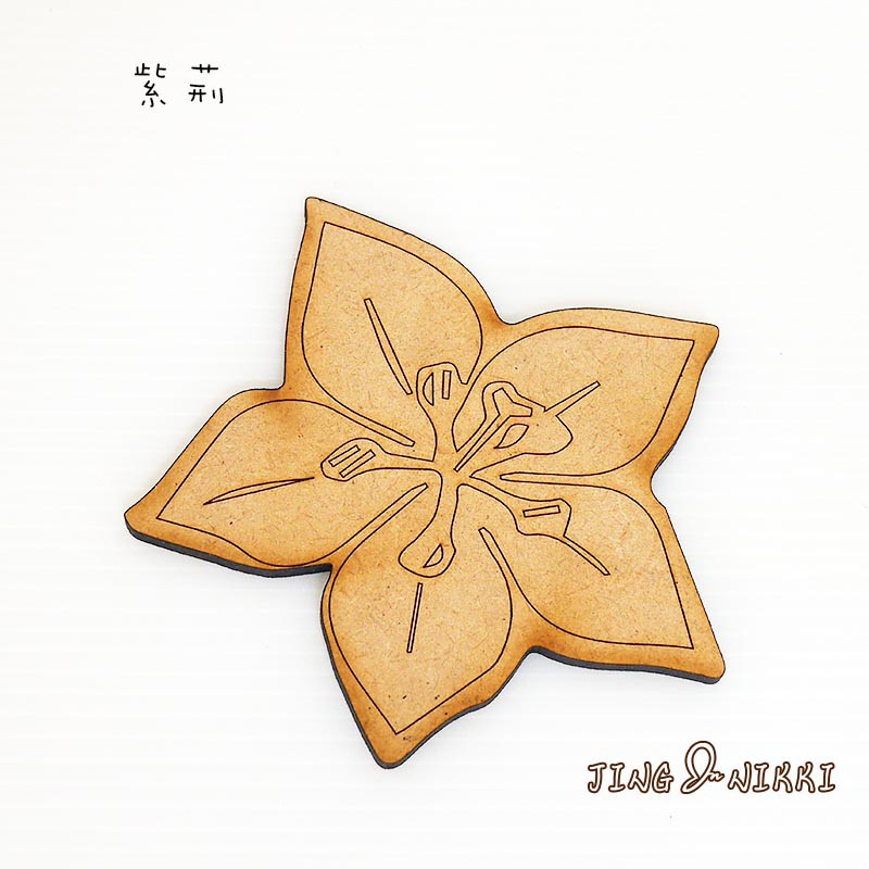 木作雷雕 木頭杯墊 花草杯墊 花杯墊木杯墊造型杯墊客製贈品婚禮小物客製雷雕台南雷雕 Jing Nikki