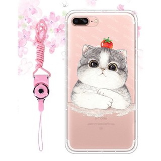 Note5/Note8/Note9/Note10/S7/s8/s9/s10/plus 番茄胖貓空壓殼防摔殼 三星手機殼