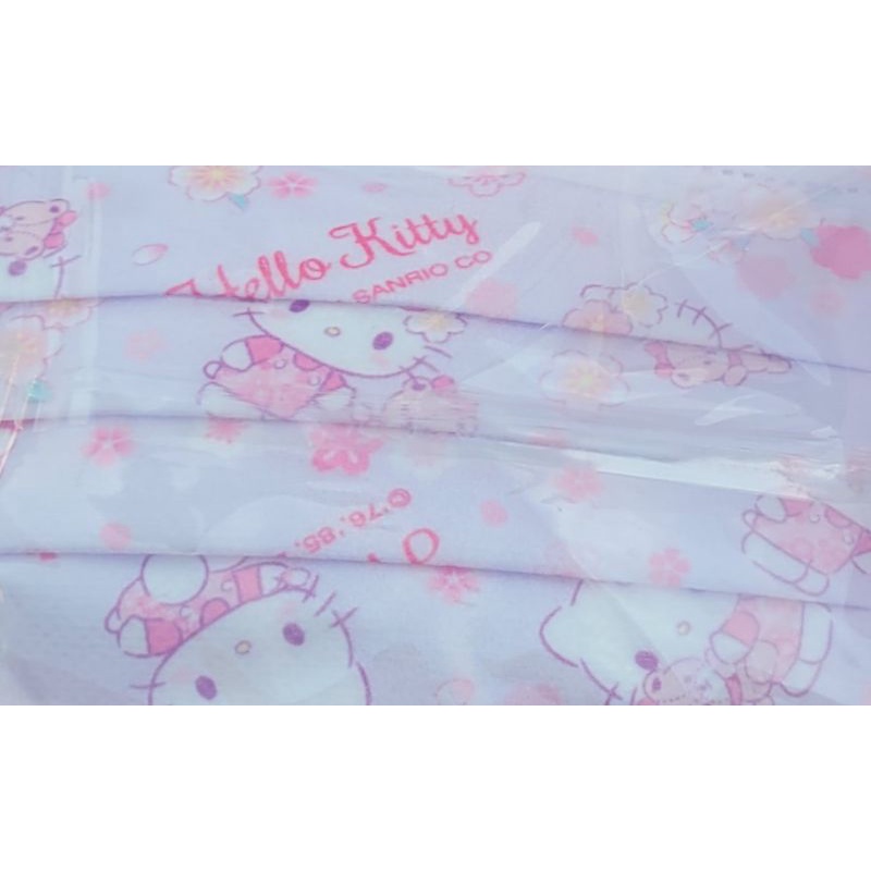 最熱銷款 盛籐綜合版櫻花款綜合款一盒兩色，三麗鷗kitty凱蒂貓，台灣製造※成人口罩，兒童口罩