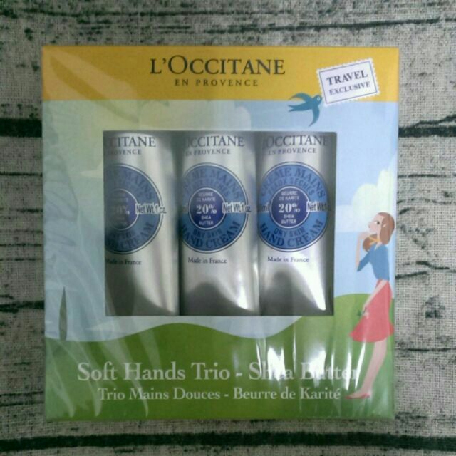 全新有封膜 L’OCCITANE 歐舒丹 乳油木護手霜(30ml)X3入禮盒