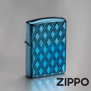 ZIPPO 高拋光藍冰鑽石紋(加厚版)防風打火機 Armor加厚版 官方正版 現貨 限量 禮物 送禮 終身保固29964