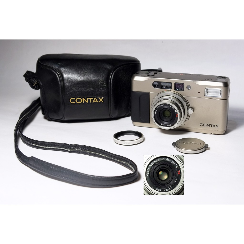 [ 慢調思理 ] 超級美品 經典CONTAX TVS 液晶正常無漏液、鏡頭乾淨明亮、原廠牛皮皮套