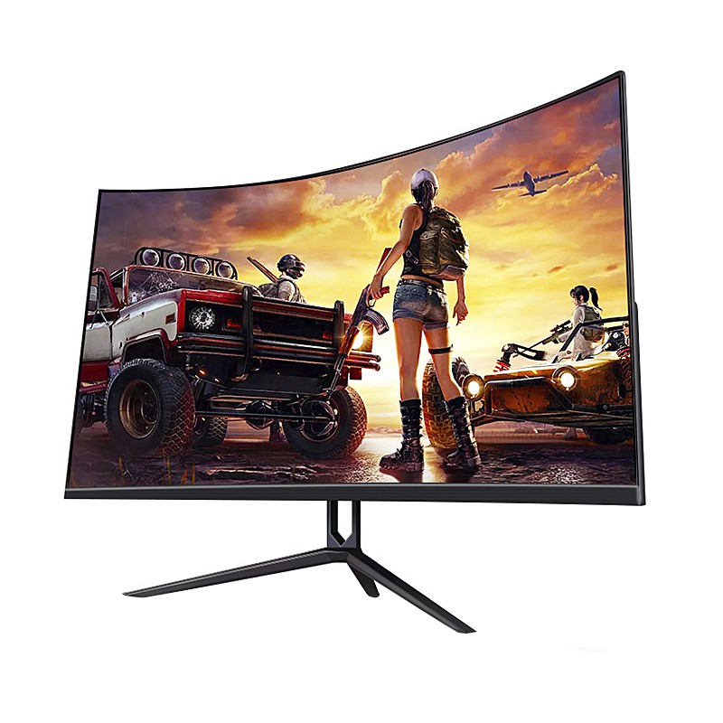 安美特  27吋75HZ HDR曲面電腦螢幕 LED高清電競無邊框顯示器PS4 內置音箱