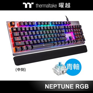 曜越 海王星 RGB TTC 機械式 TTC 青軸 電競鍵盤 黑色 EKB-MER-TBSRTC-01