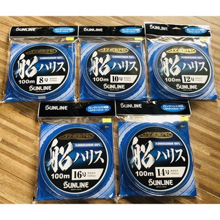 【現貨供應】日本 SUNLINE ベーシック 船ハリス 碳纖線 卡夢線 碳素線 前導線 100M