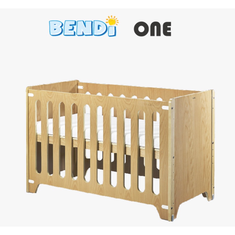 【Bendi 嬰兒床】[九成新便宜賣] ONE 多功能嬰兒床-中床(床架+舒眠床墊)- 送有機眠床包(板橋自取)