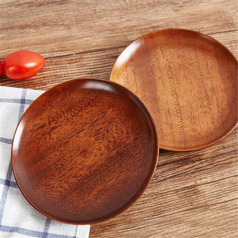 圓形木製餐盤水果盤食物盤