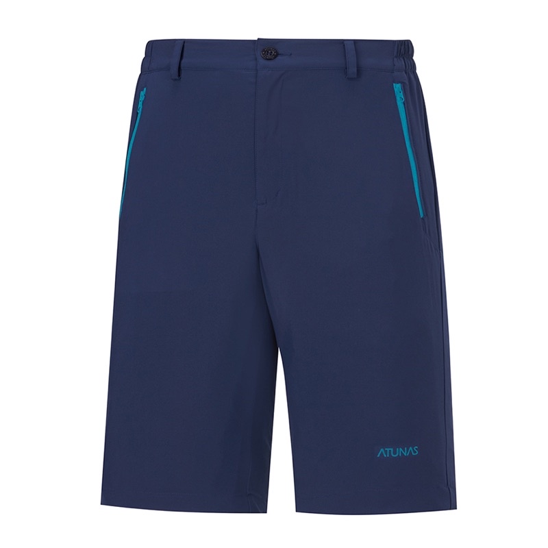 集山庄  歐都納 | 男款彈性輕薄短褲 #A1PA2012M-深藍2XL (透氣/防曬抗UV)