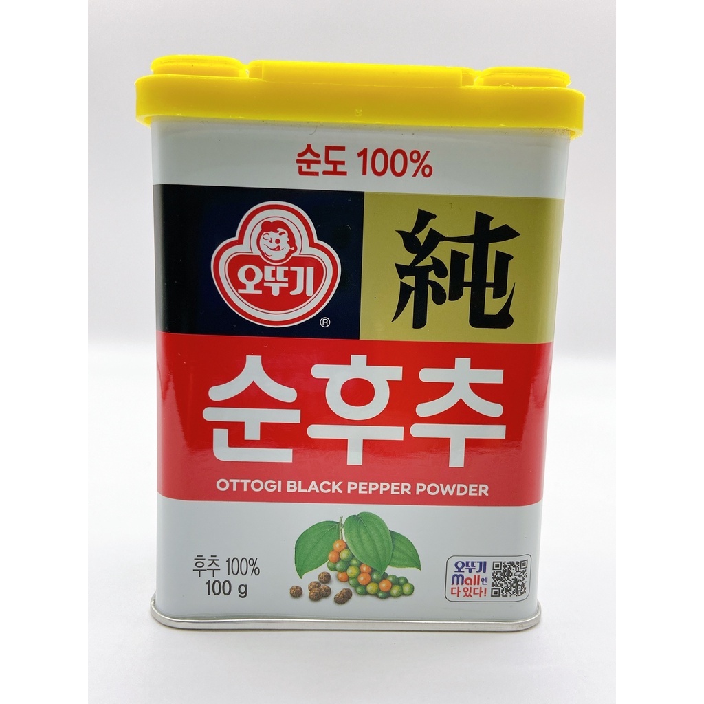 (現貨) OTTOGI 韓國不倒翁 純黑胡椒粉 100g大罐 調味粉
