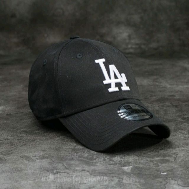 New Era 9Forty LA Adjustable Cap Black 老帽 復古 彎帽 黑 現貨