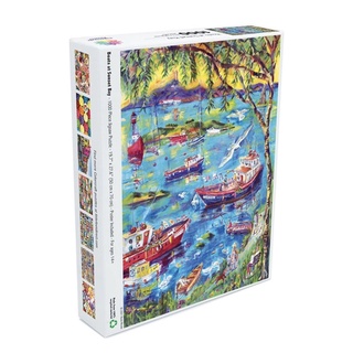 現貨美國Colorcraft Puzzles Boats at Sunset Bay 1000片拼圖