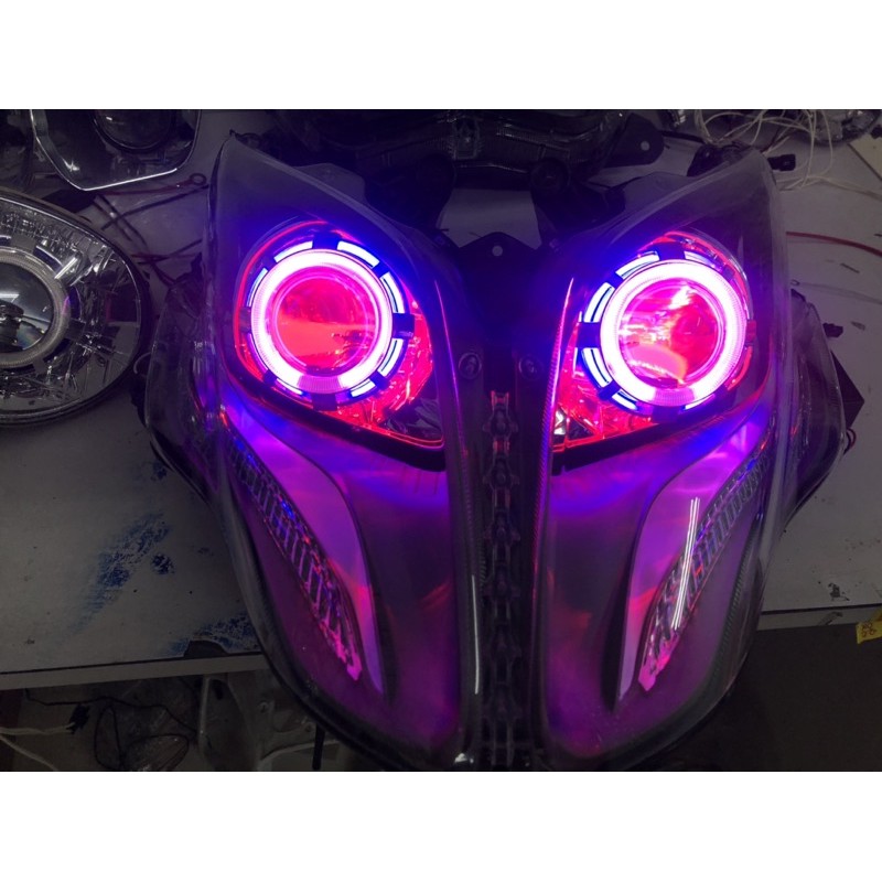 雷霆王 魚眼燈具組 整套含線組光圈 hid 6500