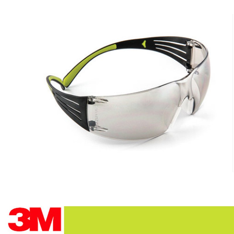 3m SF401AF SecurefitTM 安全眼鏡,帶黑框和透明防霧鏡片