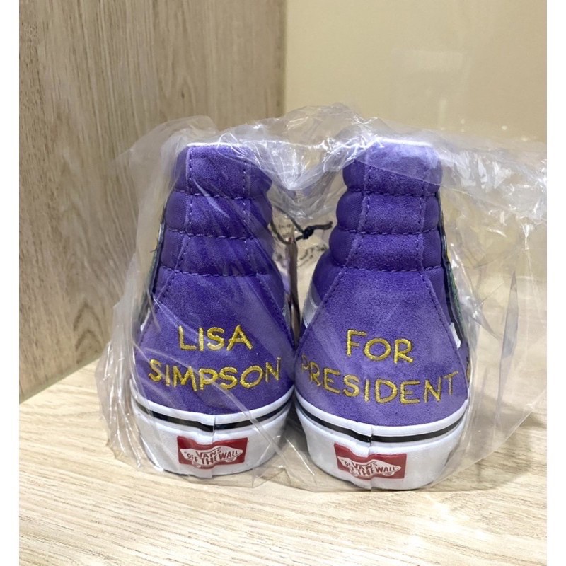 ✨台灣現貨✨美國Vans X The Simpsons辛普森家族卡通聯名👟高筒綁帶撞色休閒鞋👟24.5尺碼