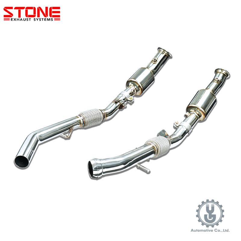 STONE巨石｜Benz AMG GLE43｜Eddy Catalytic Downpipe｜排氣管【YGAUTO】