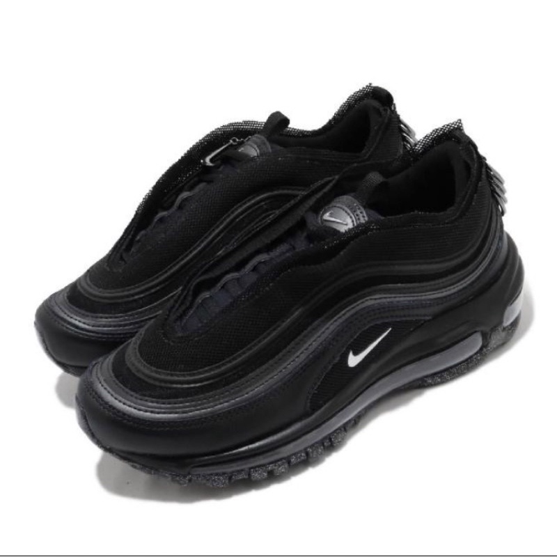 NIKE 耐吉 休閒鞋 Air Max 97 LX 運動女鞋 經典款 氣墊 避震 反光球鞋 黑銀(CV9552-001)