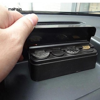 Maln_便攜式汽車塑料硬幣架零錢收納盒盒存錢罐收納盒