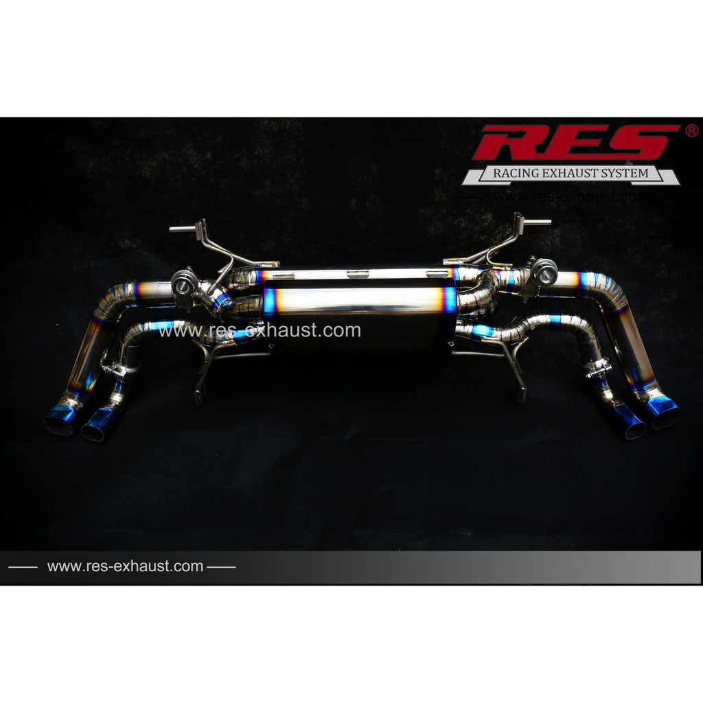 RES排氣管 AUDI R8 V10 5.2 16~18 不鏽鋼/鈦合金 尾段