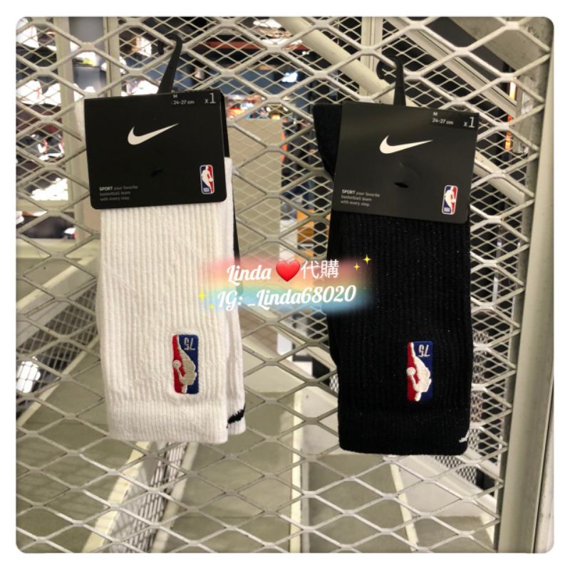 Linda❤️代購 Nike Elite NBA Crew 75 Socks DA4960-010 黑 100 籃球襪