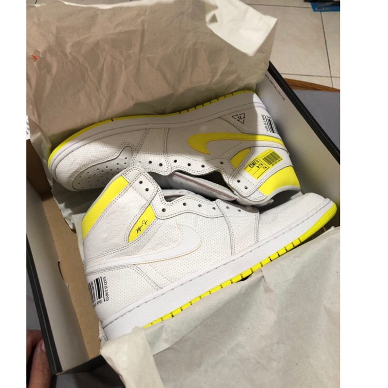 white and yellow retro 1