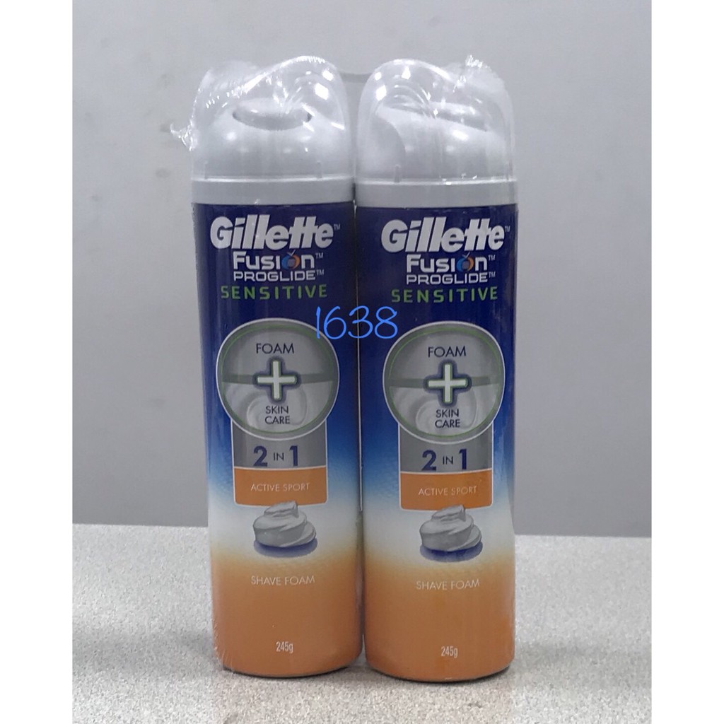 Gillette 吉列無感刮鬍泡 245g x 2瓶