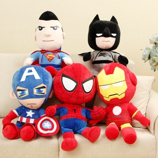 復仇者聯盟娃娃蜘蛛俠毛絨玩具枕頭美國隊長超人娃娃禮物