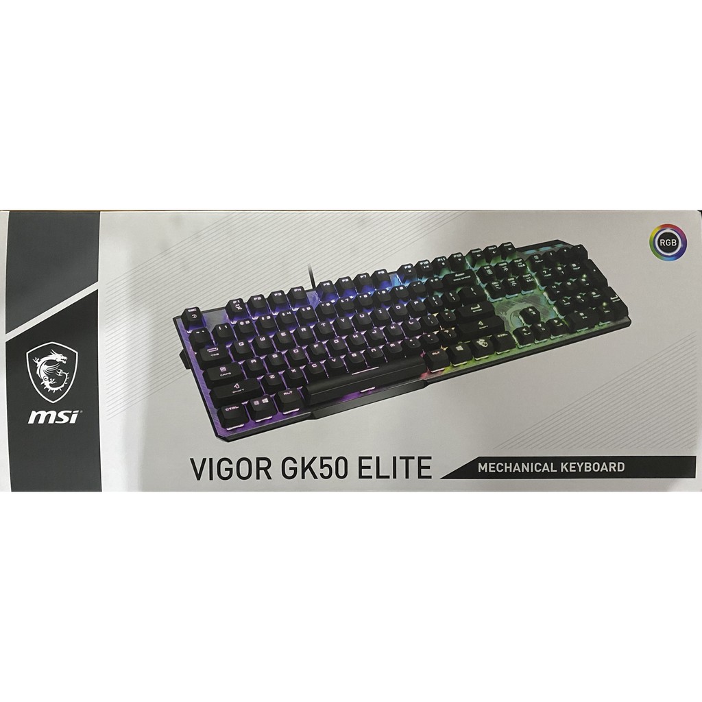 【MSI】Vigor GK50 Elite LL TC 電競鍵盤 二手 9.9成新 外盒無損