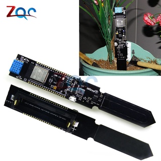 Esp32 CP2104 WIFI 藍芽 DHT11 溫度濕度土壤濕度傳感器檢測模組 Arduino 18650 電池屏