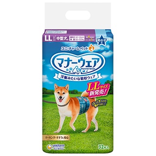 日本嬌聯 Unicharm 消臭大師 禮貌帶 男用 LL 32片 [日本直送]