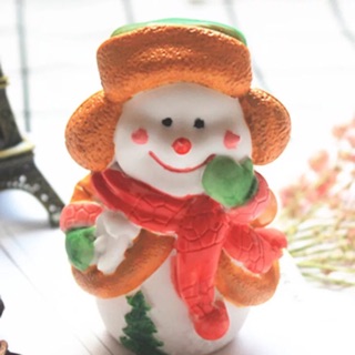 【美倫美】矽膠模 臺灣出貨 聖誕雪人矽膠模 矽膠單模具 石膏 手工蠟燭模具