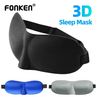 Fonken 3D 睡眠面膜睡眠眼罩眼罩遮光眼罩柔軟便攜眼罩旅行眼罩