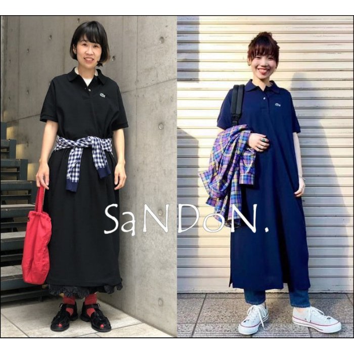 山東 Lacoste Beams Boy 別注ポロロングワンピースpolo好穿系列op洋裝 蝦皮購物