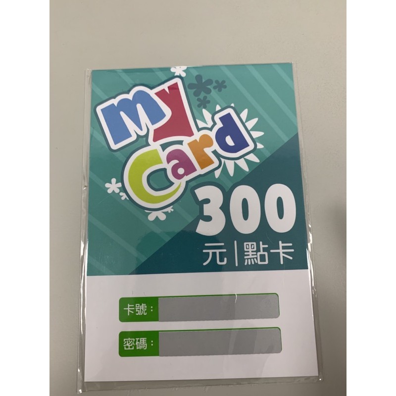mycard 面額300元*6+150元