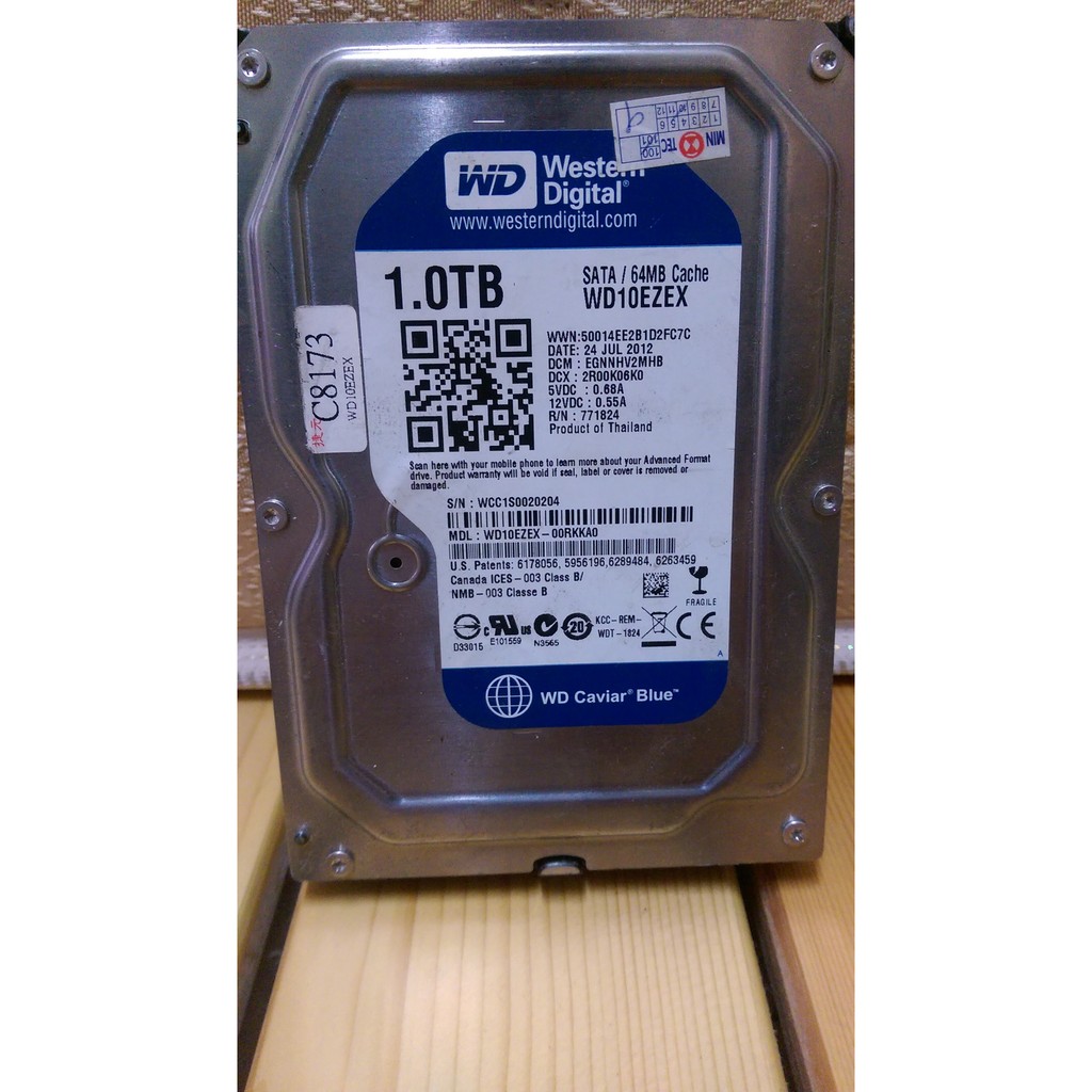 WD 1TB 3.5吋二手硬碟桌上型硬碟!!