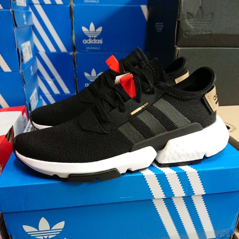 【小八】Adidas POD-S3.1 J Black 黑紅 皮革 D96690