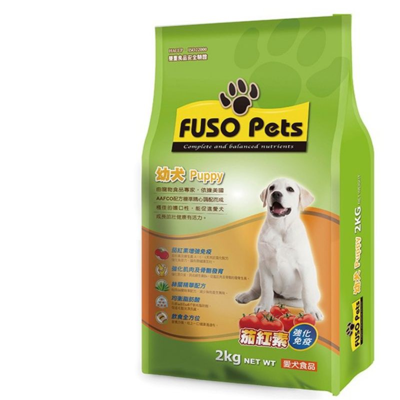 廠商代購【FUSO Pets】福壽愛犬食品-幼犬飼料 2kg / 20磅(9.07kg)