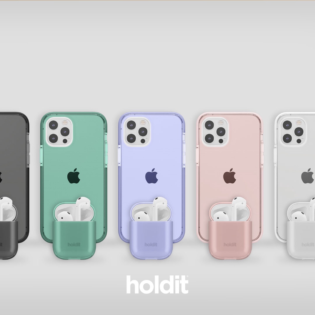 holdit iPhone 12 Pro Max 透明柔軟TPU手機防摔殼瑞典手機配件品牌彩色透視系列 台灣現貨原廠免運