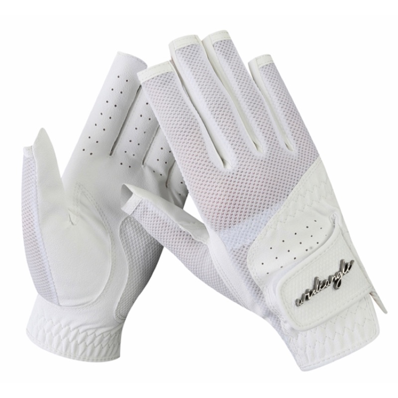 韓國W.ANGLE  golf / 20年新款女性合成皮造型雙手手套