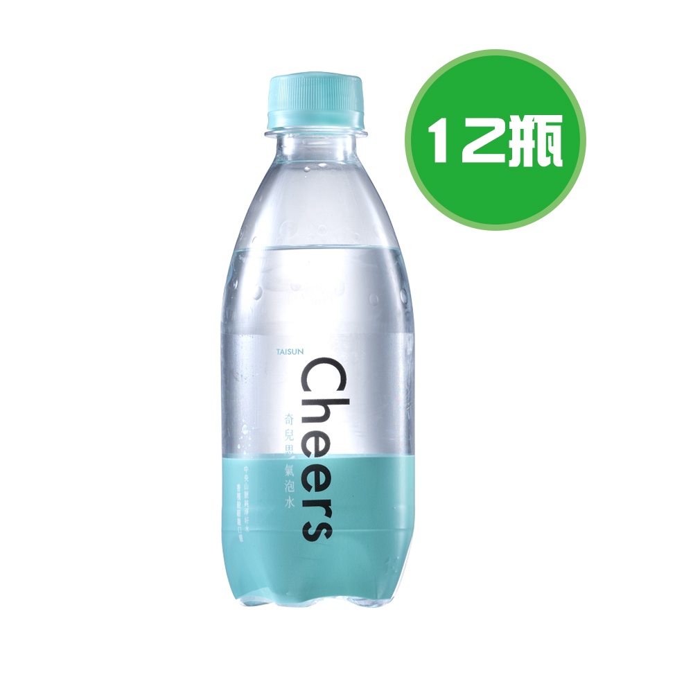 泰山 Cheers 氣泡水 12瓶(300ml/瓶)