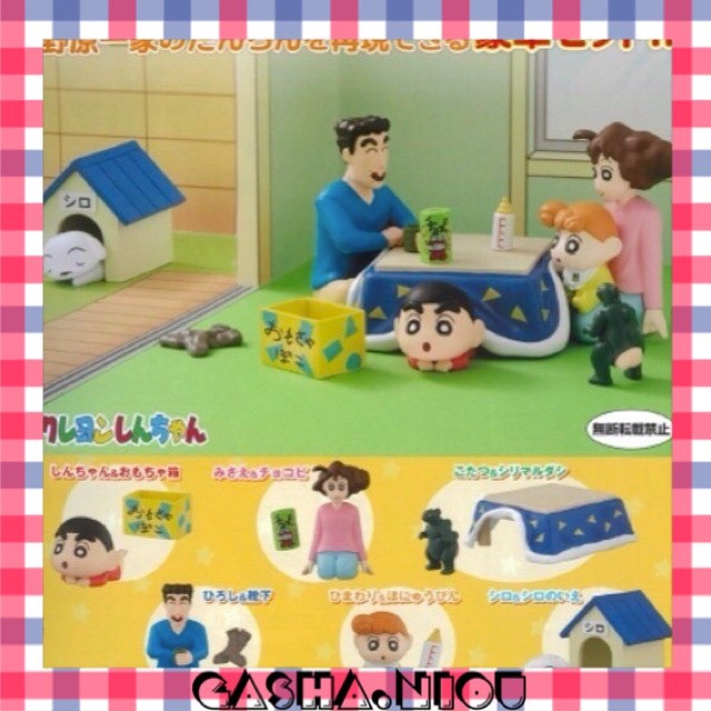 【蛋坊】[現貨 單售區] BANDAI 萬代 轉蛋 扭蛋 蠟筆小新野原一家團聚組 野原一家 生活 場景 日常生活 全6款