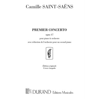 Saint-Saëns Concerto No.1, Op.17 in D major 法國Durand版 改雙鋼琴