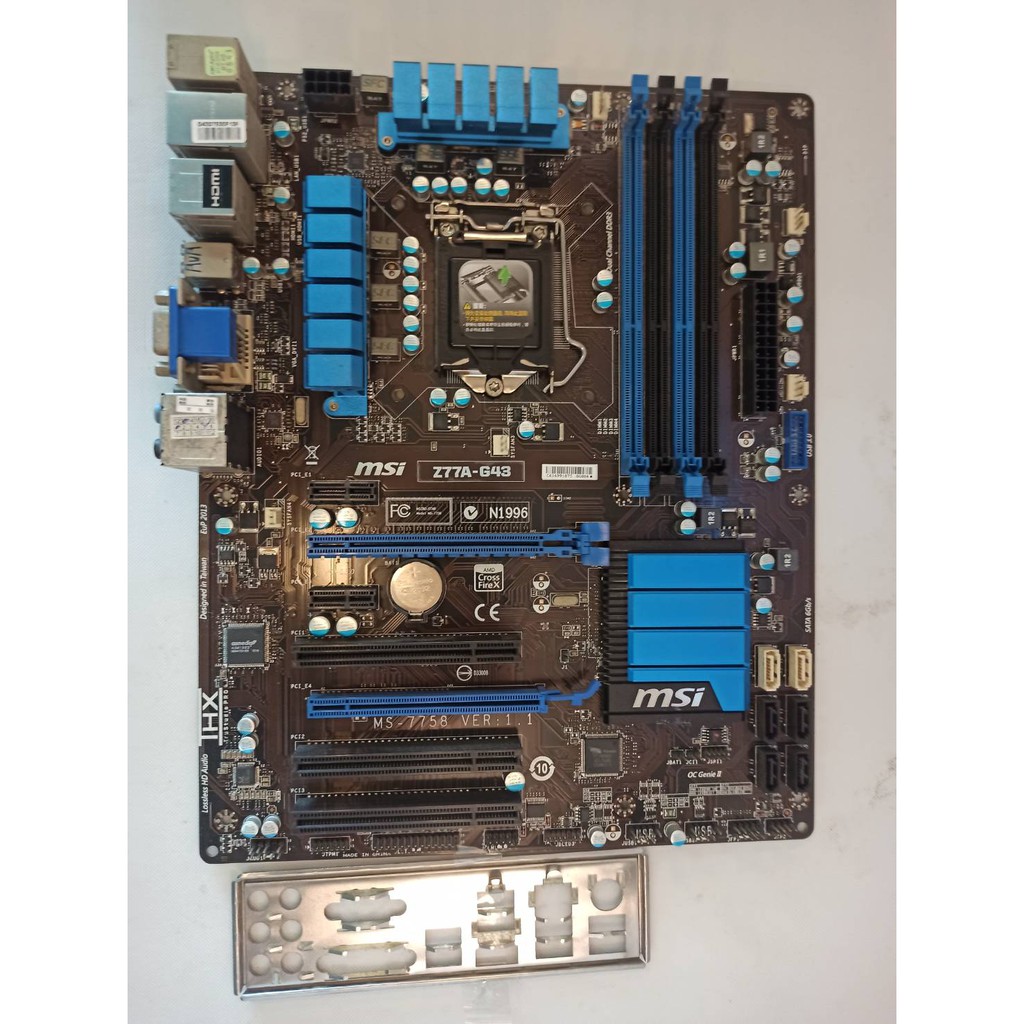 14@MSI微星Z77A-G43  DDR3 1155腳位 ATX 主機板 附檔板&lt;阿旺電腦&gt;