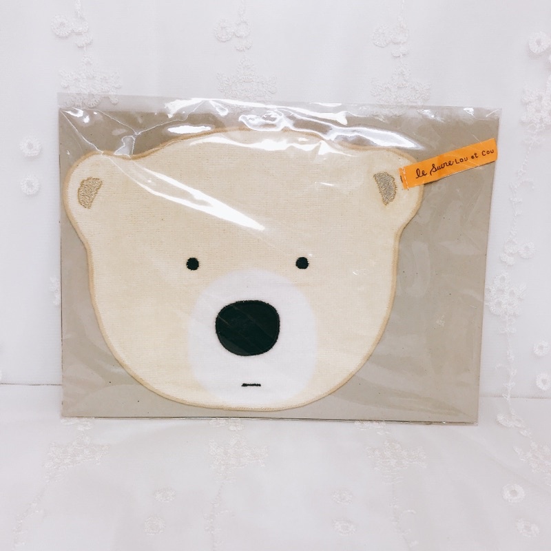 小熊 熊圖案 造型 擦手巾 小方巾