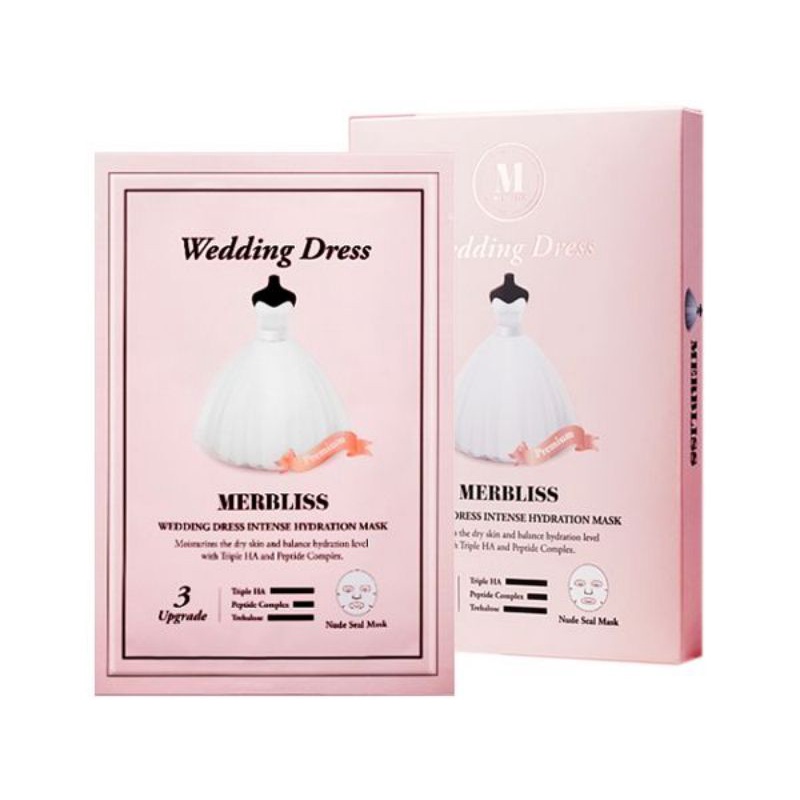 韓國  🇰🇷  🇰🇷 MERBLISS~婚紗面膜(25gx一盒)  100%纖維 珍珠魚子醬／安宰賢代言 原產地平行輸入