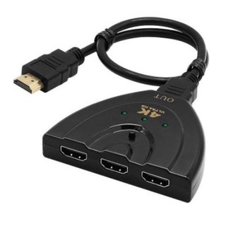 HDMI三進一出切換器豬尾巴4k Hdmi3進1出HDMI分配器 HDMI切換器三進一出 4K 高畫質1080P電視螢幕
