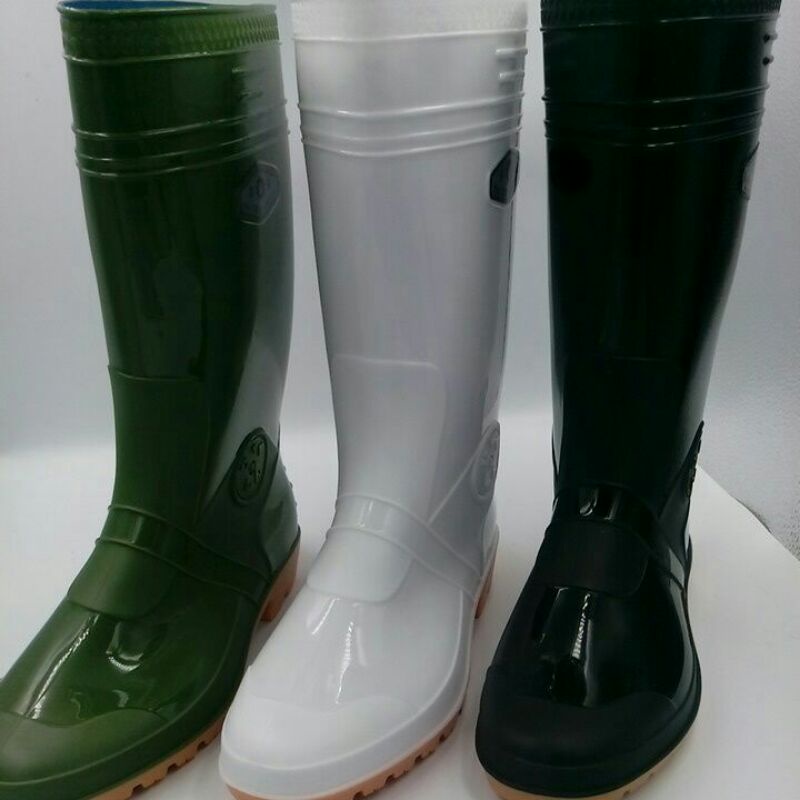 百振江双色高級男用雙色全長雨鞋（M-9306）（M9307)