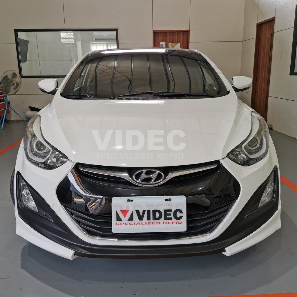 威德汽車 HYUNDAI 14-17 ELANTRA EX 撼動版 空力套件 日行燈 HID LED 下巴 烤漆