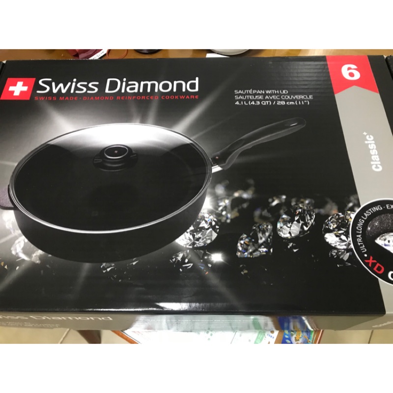 SwissDiamond鑽石鍋 有蓋深鍋 3600含運 全聯